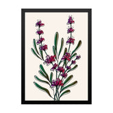 Abstract Purple Floral Digital HD Print/Poster Framed Wall Painting